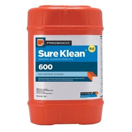 Prosoco 600 New Masonry Cleaner 5 Gallon 10020-05GAL